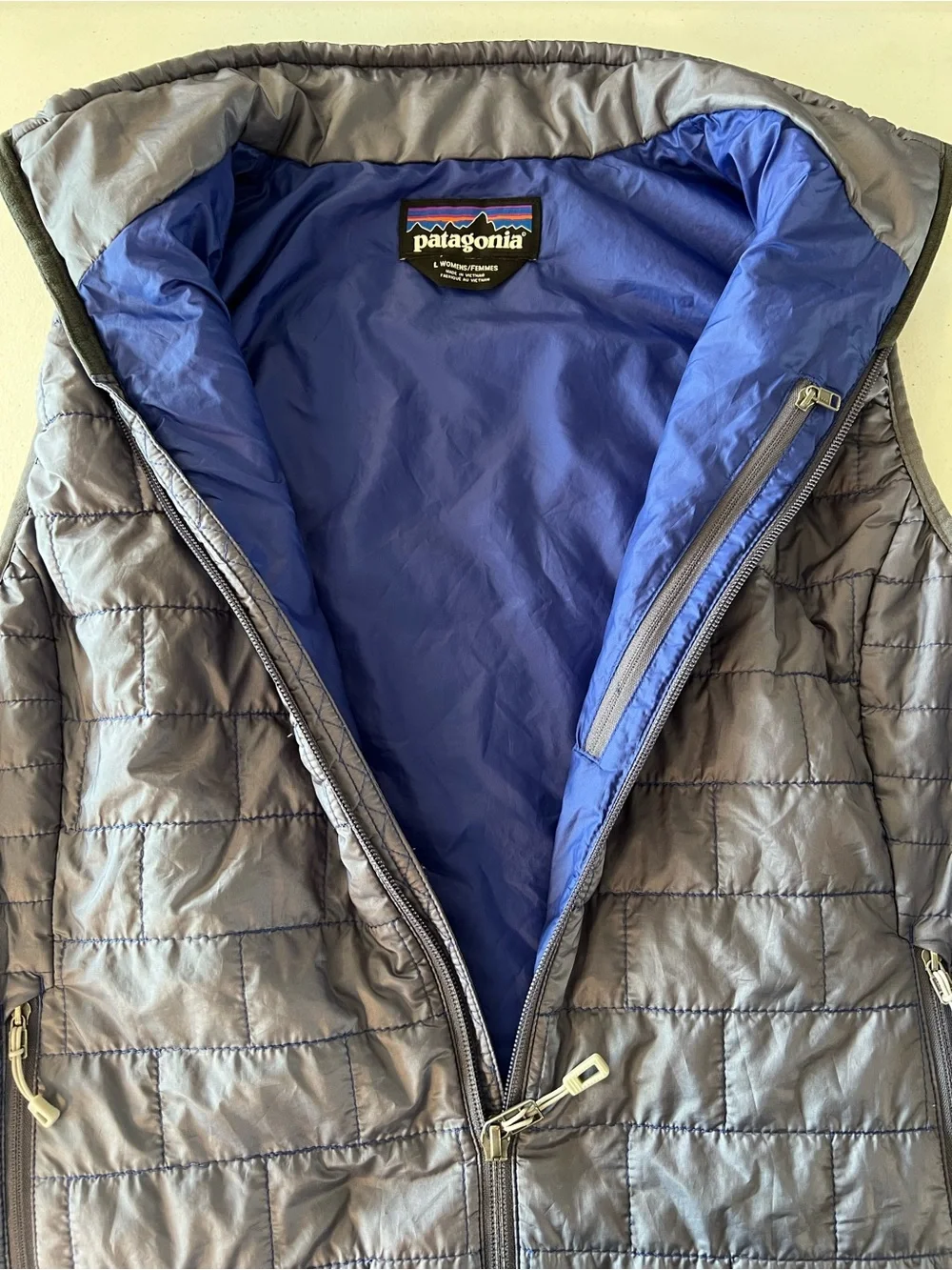 Patagonia Women’s Nano Puff Full Zip Vest Size Large Purple Primaloft STY84247 - Picture 11 of 15